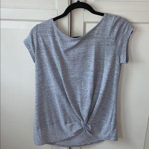 Grey loft  knot top
